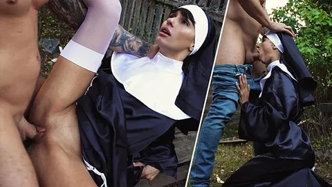 Vicious Monastery Part 9. a Nun Fell to Her Knees
