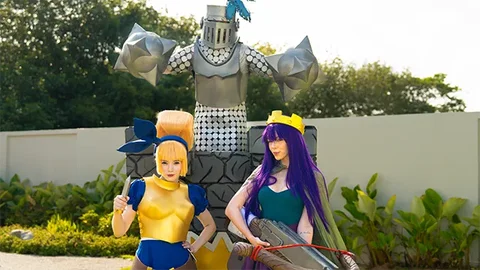 Clash Royale Cosplay: Mega Knight Battles for Dagger Duchess's Tight Wet Pussy!