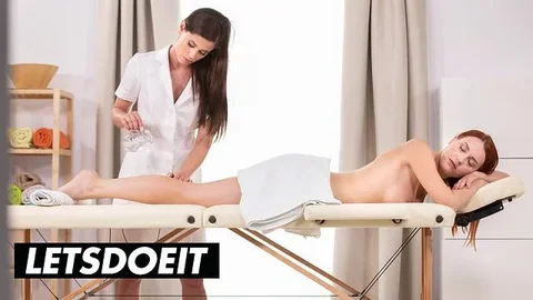 Hot Lesbian Masseuse Leads Her Client to Orgasm