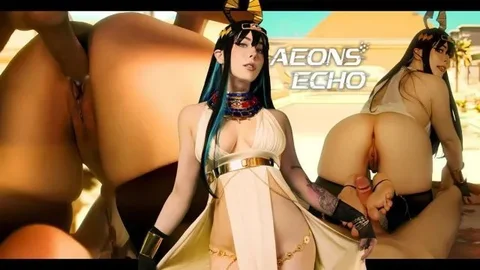 Aeons Echo. Iset. June Contest Video 2025. Footjob, Cumshot