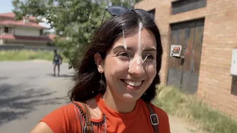 Crazy Girl Sucking Dick in the Bushes - Huge Facial Public Cumwalk