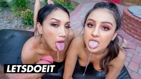 American Babes Fuck Rich Man on Tape in Hot Ffm Threeway - Letsdoeit