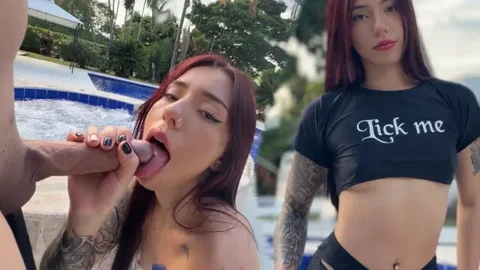 Fucking with a Delicious "paisa" in the Pool! - Azalefoox