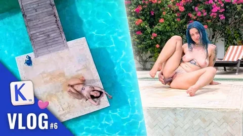 She only Need Her Xl Toy from Strap-on-me to Enjoy the Pool - French Alt Hair...