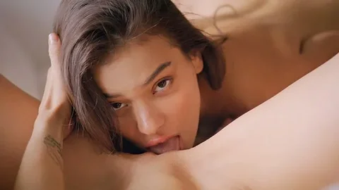 Photoshoot Intimacy: Blonde and Brunette