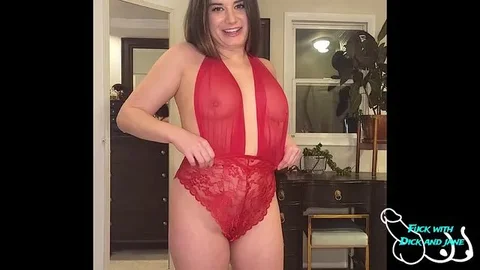 Brunette Tries Lingerie in POV Role-Play